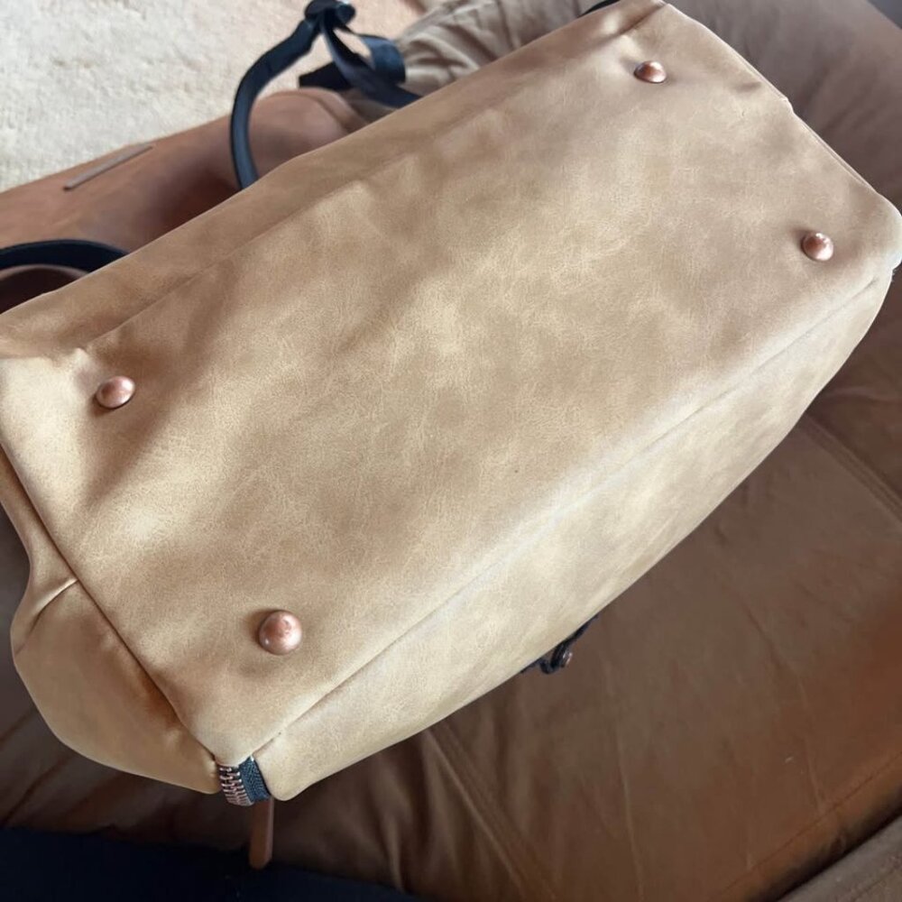 Petunia Pickle Bottom Diaper Backpack in Brioche - Picture 5 of 10